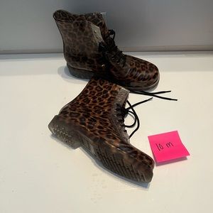 Madden Girl leopard rain boots